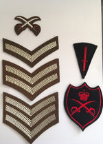 British Army PTI Jacket Badges | PTI Crossed Swords