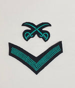 British Army PTI Jacket Badges | PTI Crossed Swords