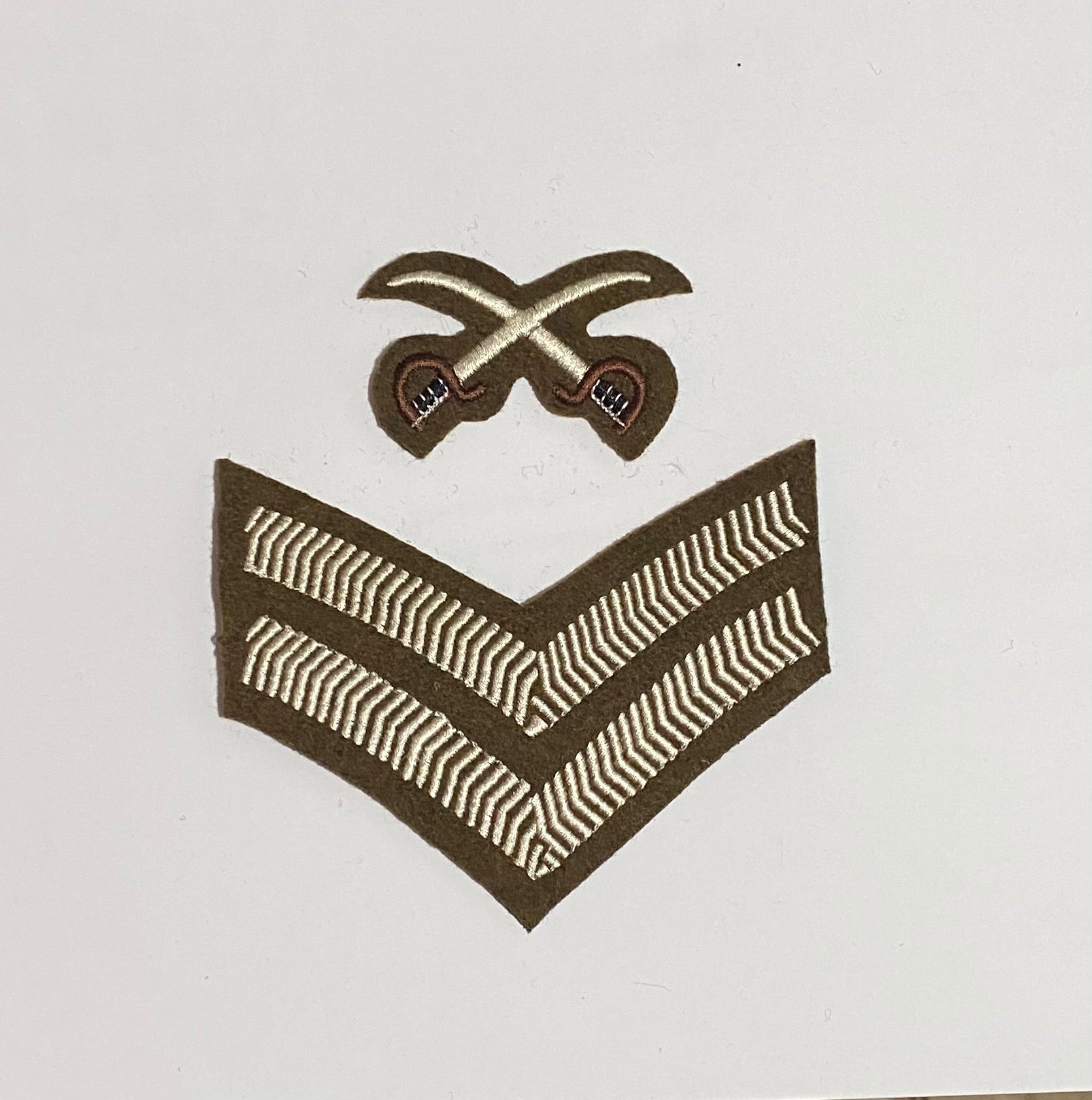 British Army PTI Jacket Badges | PTI Crossed Swords