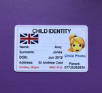 Missing/ Lost/ Vulnerable Person ID Card with Emergency Contact