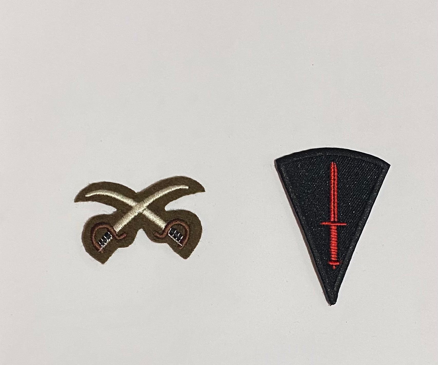 British Army PTI Jacket Badges | PTI Crossed Swords
