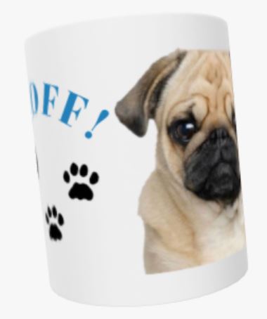 Pug Mug. Personalised Mug Gift. Coffee/ Tea Mug.
